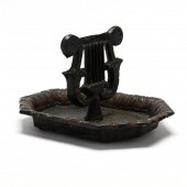 CAST IRON LYRE BOOT SCRAPER Ea