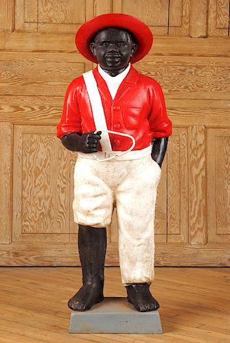 CAST IRON MALE FIGURAL GARDEN