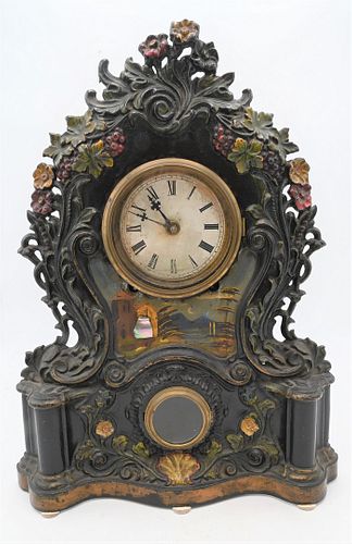 CAST IRON MANTEL CLOCKCast Iron