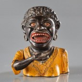 CAST IRON MECHANICAL BANK 'DIN