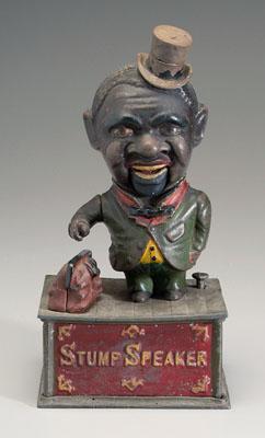 Cast iron mechanical bank,