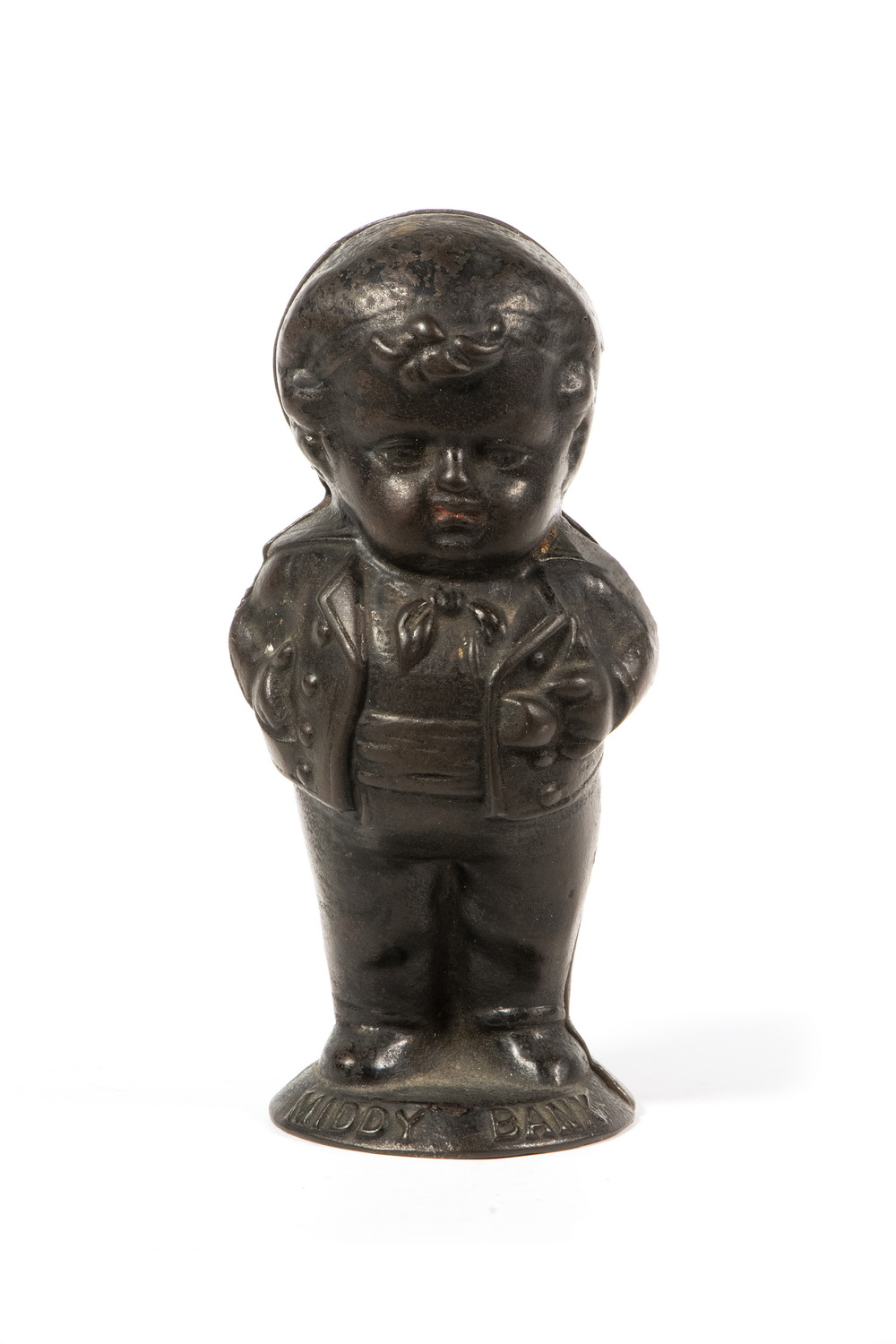 CAST IRON "MIDDY BANK" STILL BANK
