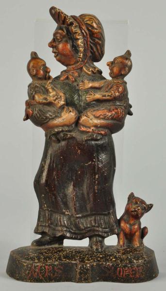 Cast Iron Mrs. Ally Doorstop. 