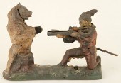 CAST IRON NATIVE AMERICAN BEAR
