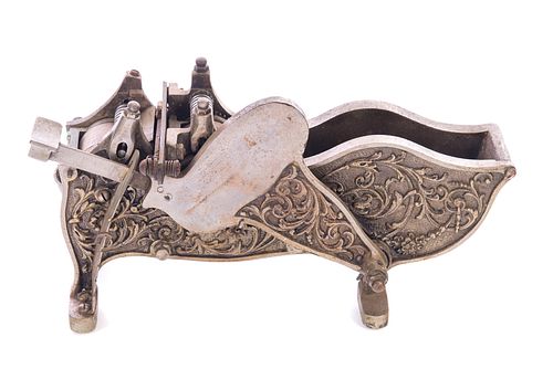 CAST IRON NICKEL PLATED VICTORIAN