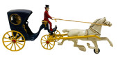 CAST IRON ONE HORSE HANSOM CAB