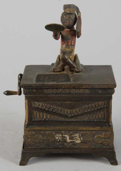 Cast Iron Organ Mechanical Bank. 