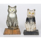 Cast Iron Painted Cat Doorstop