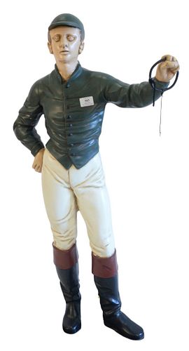 CAST IRON PAINTED HITCHING POST,