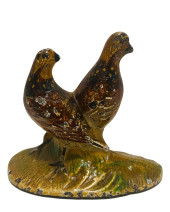 CAST IRON PHEASANTS PAPERWEIGH
