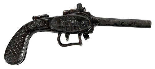CAST IRON PISTOL FORM BOOT JACK20th
