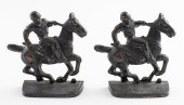 CAST IRON POLO PLAYERS BOOKEND