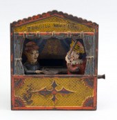 CAST IRON PUNCH & JUDY MECHANI