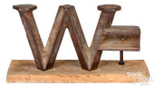 CAST IRON &QUOT;W&QUOT; WINDMI