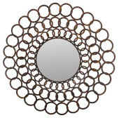 CAST IRON RING FORM MIRROR<br>