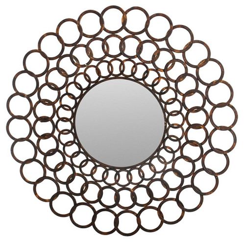CAST IRON RING FORM MIRRORCast iron