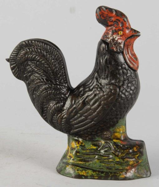 Cast Iron Rooster Mechanical Bank.