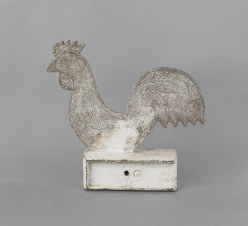 Cast iron rooster mill weight