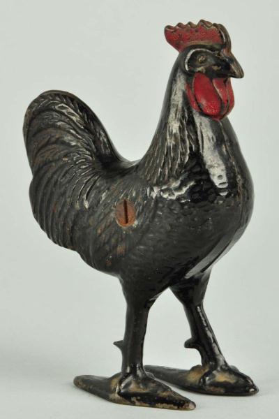 Cast Iron Rooster Still Bank. 
