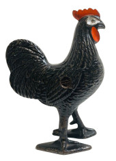 CAST IRON ROOSTER STILL BANK -