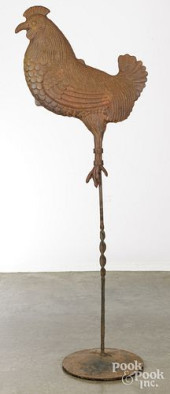 CAST IRON ROOSTER WEATHERVANE<