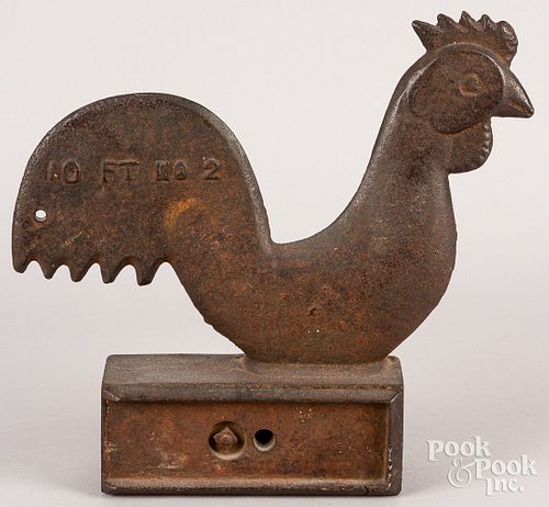 CAST IRON ROOSTER WINDMILL