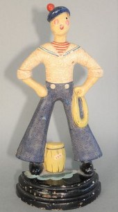 CAST IRON SAILOR DOORSTOP WEAR
