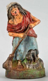 Cast Iron Salem Witch Doorstop