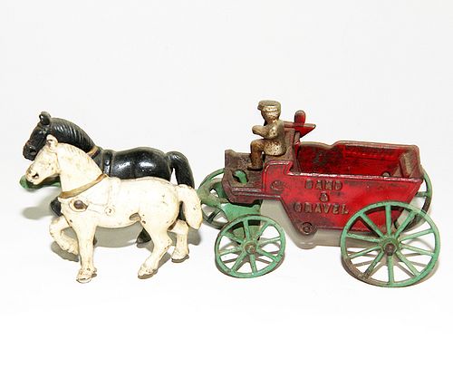 CAST IRON SAND AND GRAVEL WAGONA