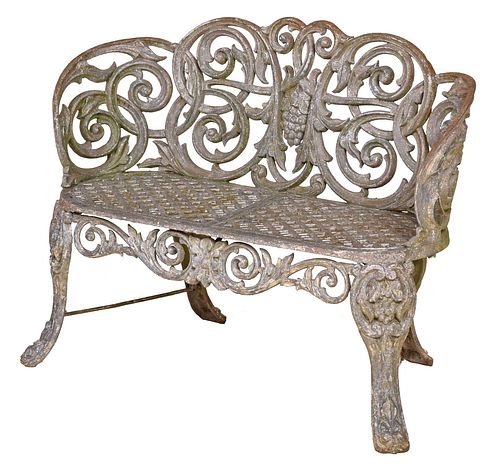 CAST IRON SCROLL SETTEEAmerican,