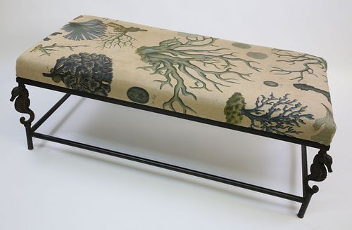 CAST IRON "SEAHORSE" BANQUETTE,