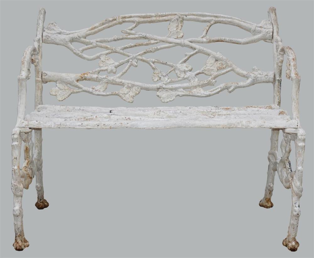 CAST IRON SERPENT AND TWIG BENCH,