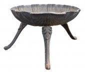 CAST IRON SHELL-FORM GARDEN PL