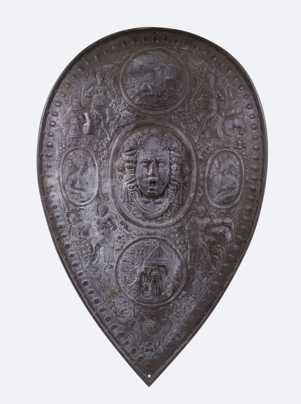 CAST IRON SHIELD AFTER BENVENUTO