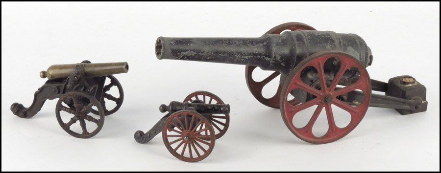 CAST IRON SIGNAL CANNON. Together