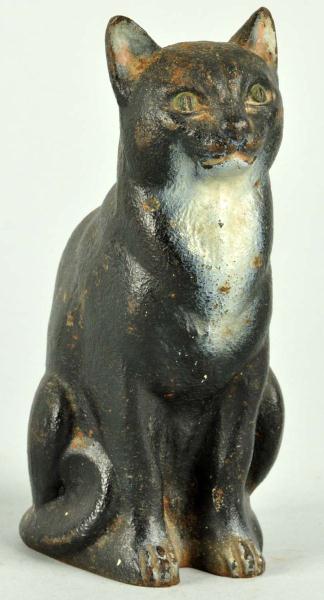 Cast Iron Sitting Cat Doorstop. 