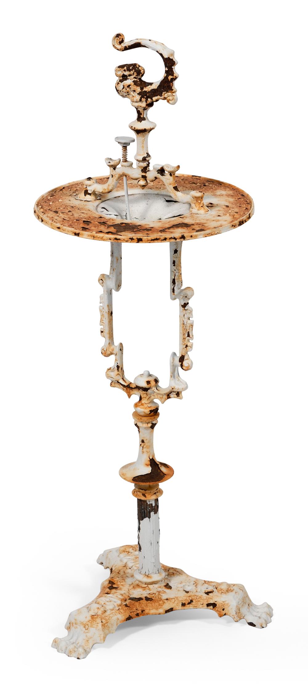 CAST IRON SMOKING STAND CIRCA