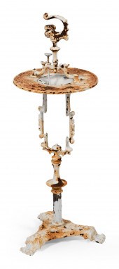 CAST IRON SMOKING STAND CIRCA