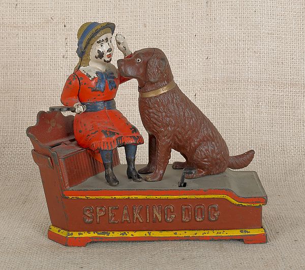 Cast iron Speaking Dog mechanical