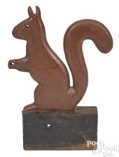 CAST IRON SQUIRREL WINDMILL WE