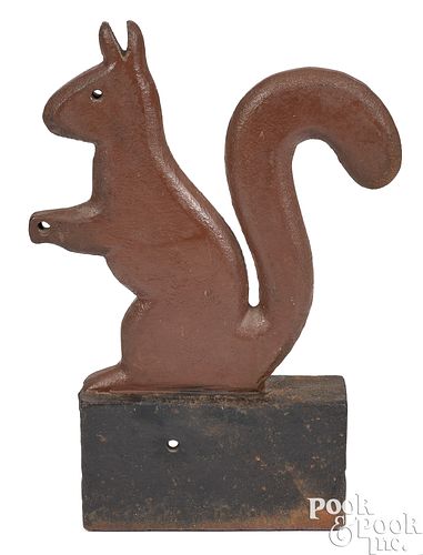 CAST IRON SQUIRREL WINDMILL