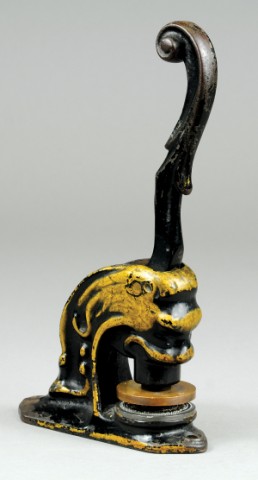 CAST IRON STAMP PRESS Figural