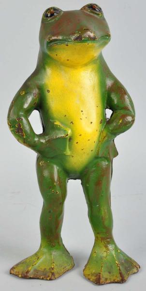 Cast Iron Standing Frog