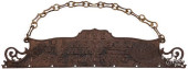 CAST IRON STORE DISPLAY SIGN<b