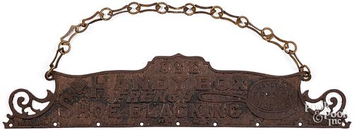 CAST IRON STORE DISPLAY SIGNCast