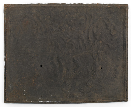 Cast iron stove plate 18th c.