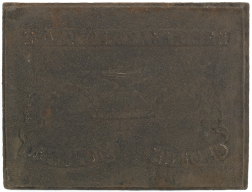 Cast iron stove plate 18th c.
