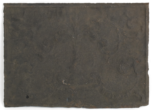Cast iron stove plate 18th c.