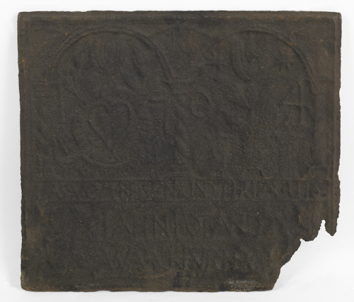 Cast iron stove plate Depart from