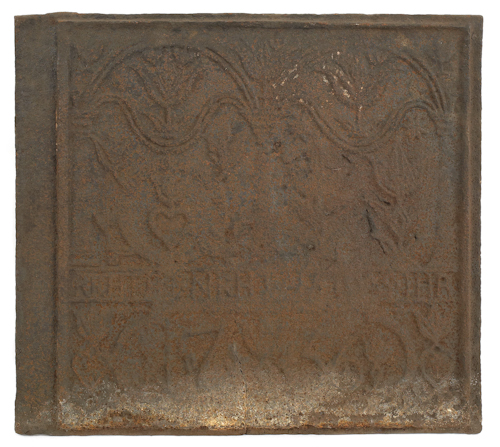 Cast iron stove plate Judge Not